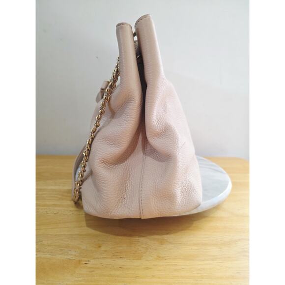 TORY BURCH Britten Pink Leather Convertible Shoulder/Crossbody Bag - Picture 6 of 12